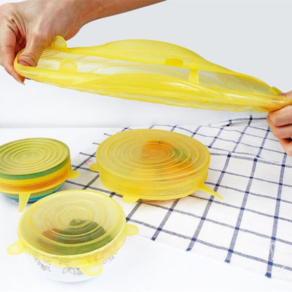 Reusable Stretchy Silicone Lids