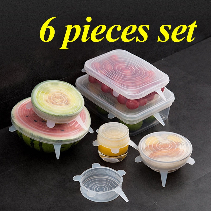 Reusable Stretchy Silicone Lids