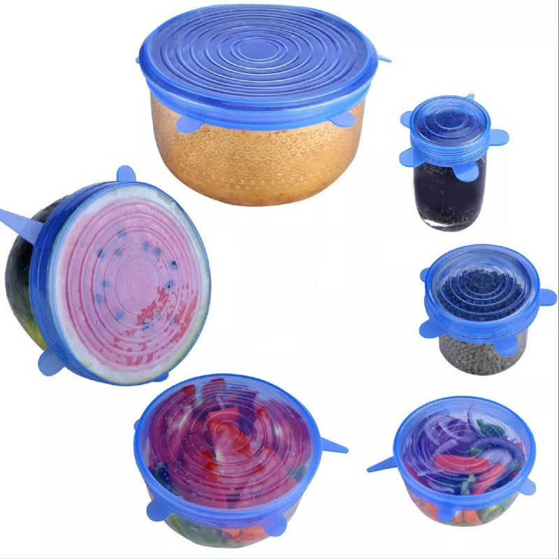 Reusable Stretchy Silicone Lids