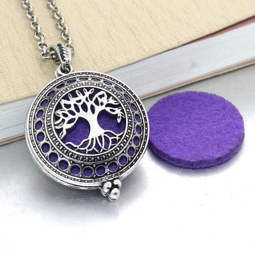 New Aroma Diffuser Necklace Open Silver Lockets