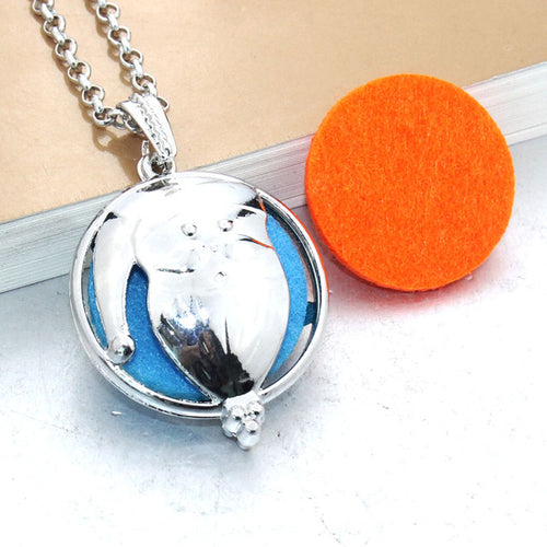 New Aroma Diffuser Necklace Open Silver Lockets