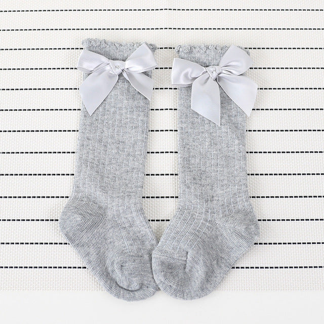 New Arrival Kids Socks Toddlers Girls Big Bow Knee