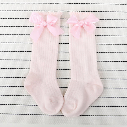 New Arrival Kids Socks Toddlers Girls Big Bow Knee