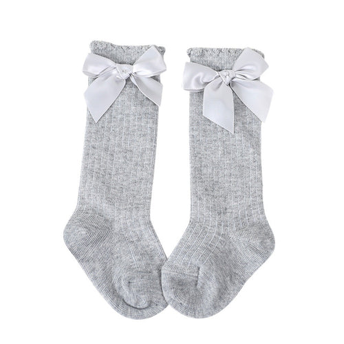 New Arrival Kids Socks Toddlers Girls Big Bow Knee