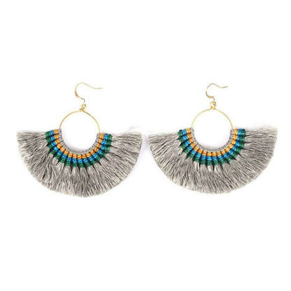 Tassel Fan Earrings