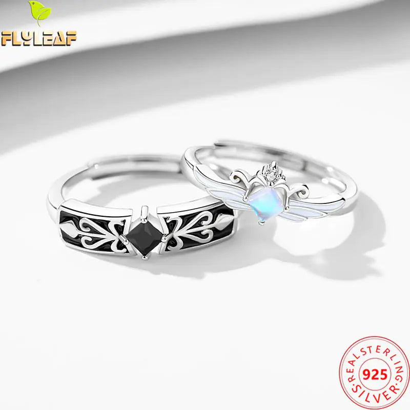 Knight Guardian Princess Crown Couple Rings